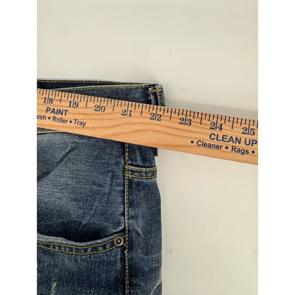 Vintage  Foundry Supply Co Mens‎ Jeans 44x30 Blue Whiskering Fade Straight Leg